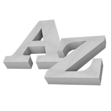 Buchstaben aus Styropor