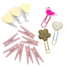 Verzierte Clips und Klammern