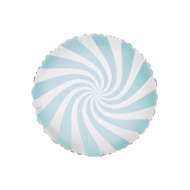 Blasser runder Spiralballon 45 cm - PartyDeco - 1 Stück