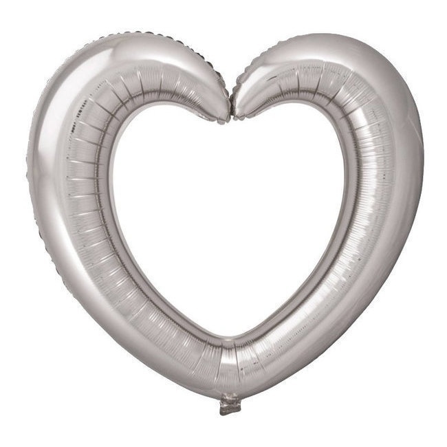 Herz Luftballon 80 x 70 cm - 1 Stück