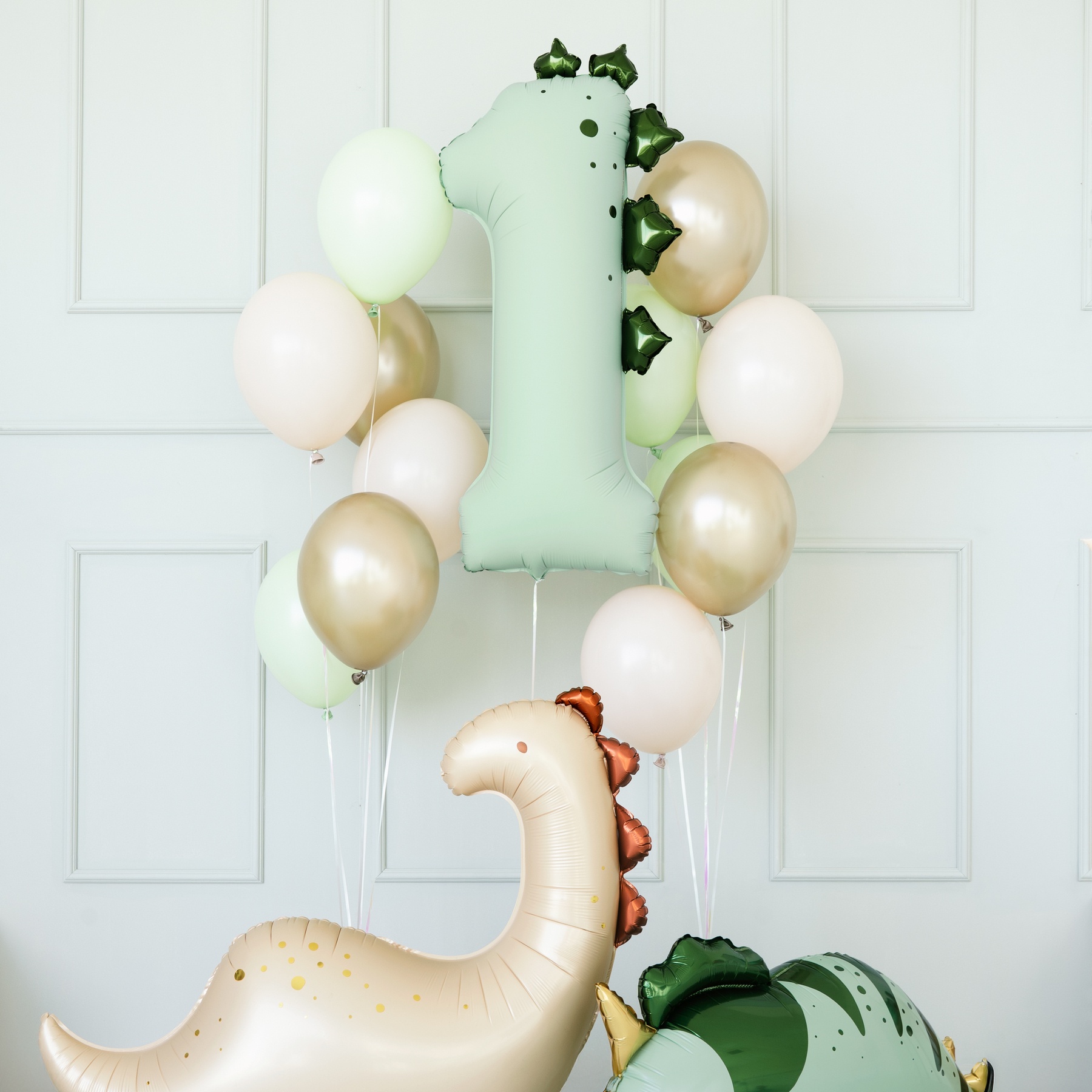 92 cm Dinosaurier-Zahlenballon - PartyDeco - 1 Stück - 2