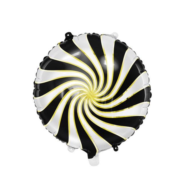 Runder Metallic-Spiralballon in verschiedenen Farben 35 cm - PartyDeco - 1 Stück