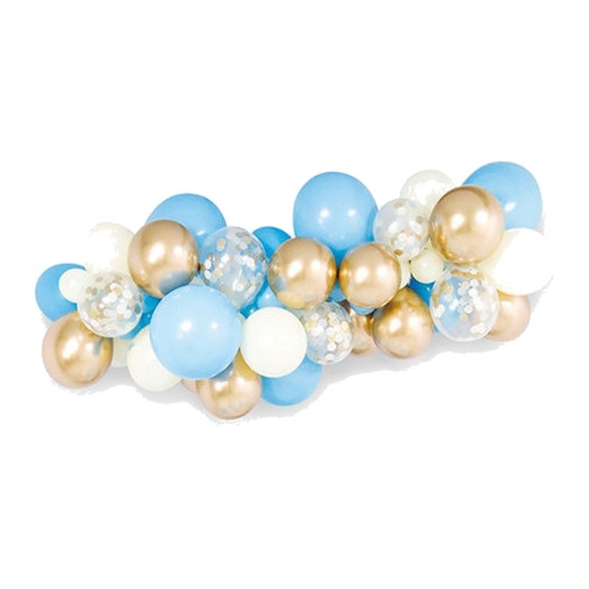 Ballongirlande mit Konfetti 5 m - 112 Stück