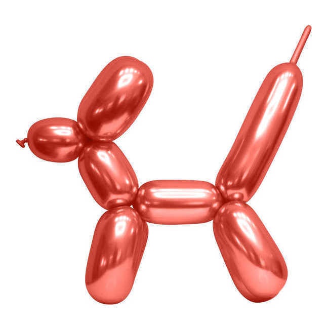 Formbare Metallic-Latex-Ballons 1,50 m - Wefiesta - 100 Stück