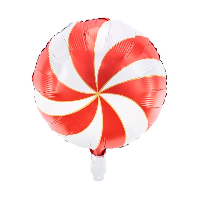Runder bunter Spiralballon 35 cm - PartyDeco - 1 Stück