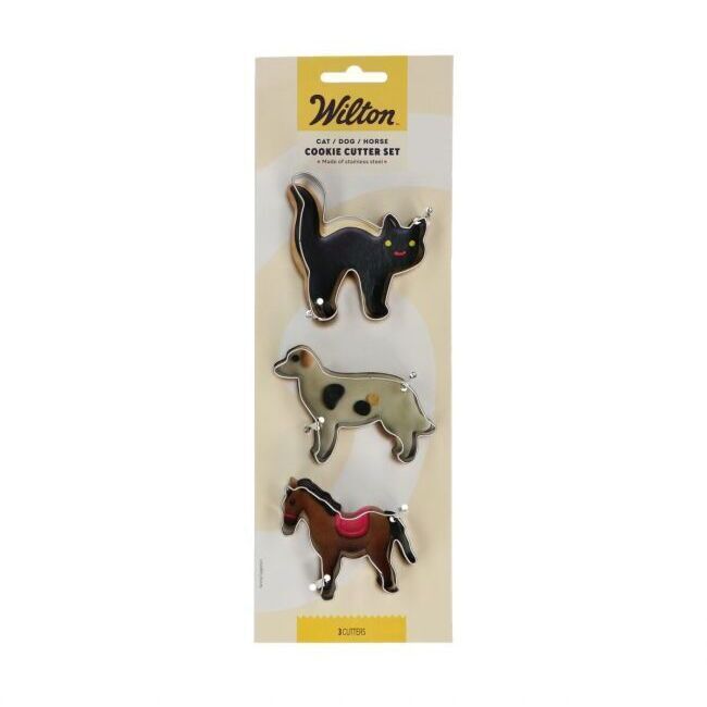 Ausstechformen für Katze, Hund und Pferd - Wilton - 3 Stück
