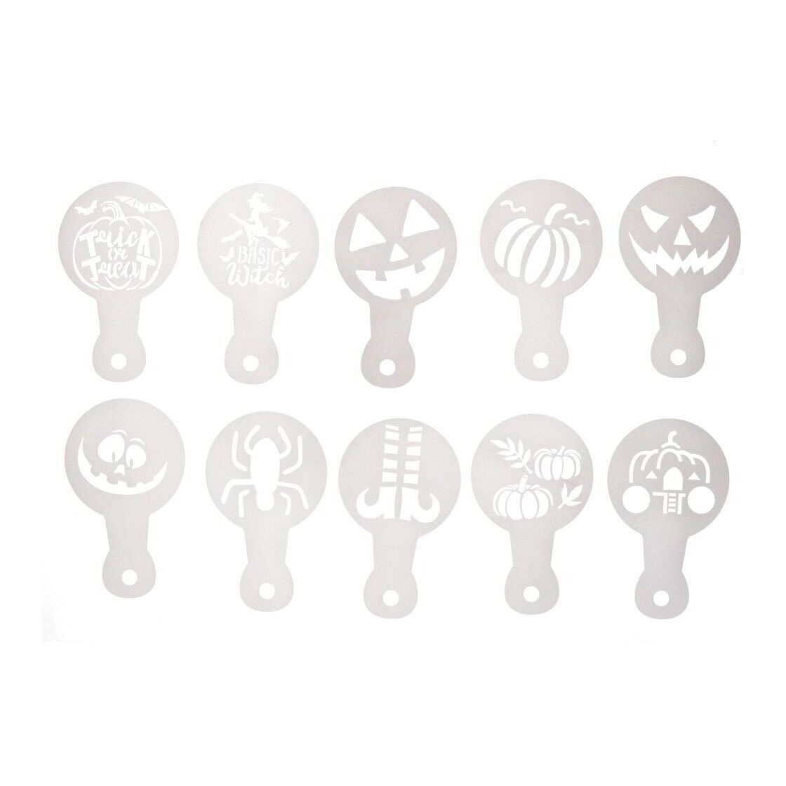 Schablonen mit Halloween-Motiven - 20 Stück - 2