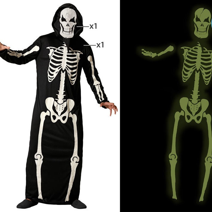 Leuchtendes Skelettkostüm für Erwachsene - 2