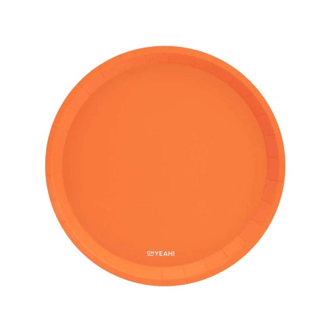 20,5 cm Teller aus Fluorkarton - 8 Stück.