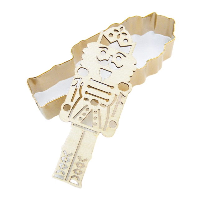 Nussknacker Ausstecher mit Stempel 12,8 x 4,7 cm - Scrapcooking