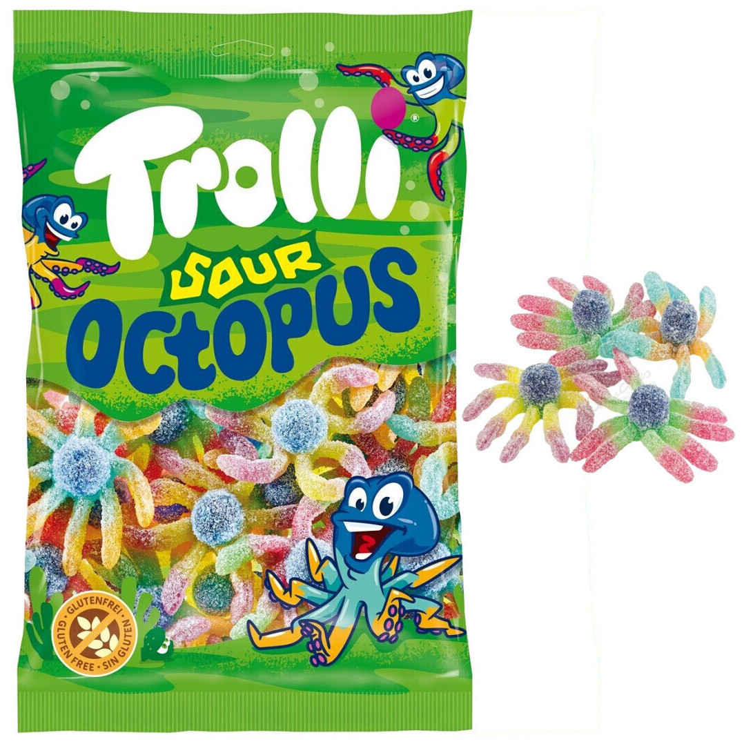 Sauer Octopus Gummis - Trolli Sour Octopus - 1 kg