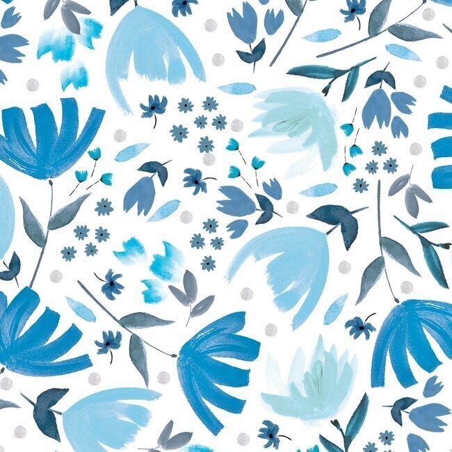 Baumwoll-Popeline-Stoff Frühling Ankunft Aqua - Katia