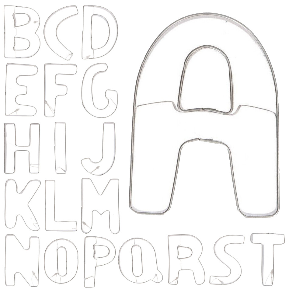 Buchstaben-Ausstechform - Wilton - 1 Buchstabe