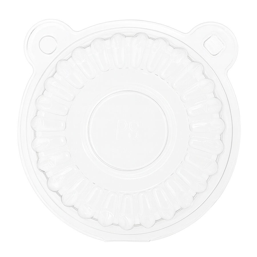 Kunststoff-Cupcake-Kapsel mit Deckel, 11 x 8,5 x 7,5 cm - 100 Stück - 3