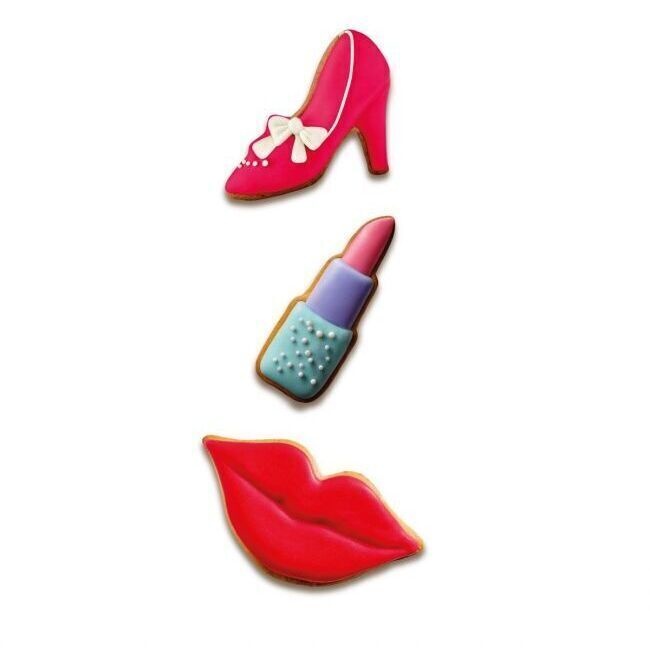Schuh-, Lippenstift- und Lippenausstecher - Wilton - 3 Stück - 2