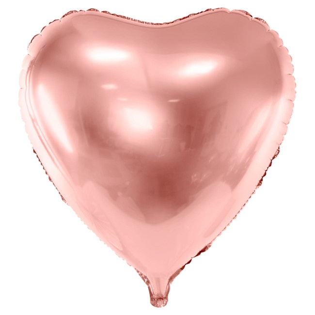 XXL farbiger Herzballon 72 x 73 cm - PartyDeco - 1 Stück