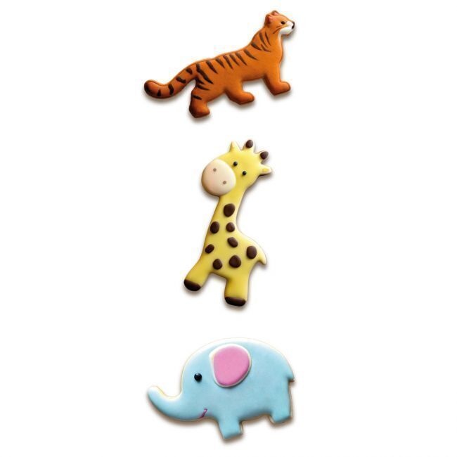 Ausstechformen für Giraffe, Tiger und Elefant - Wilton - 3 Stück - 2