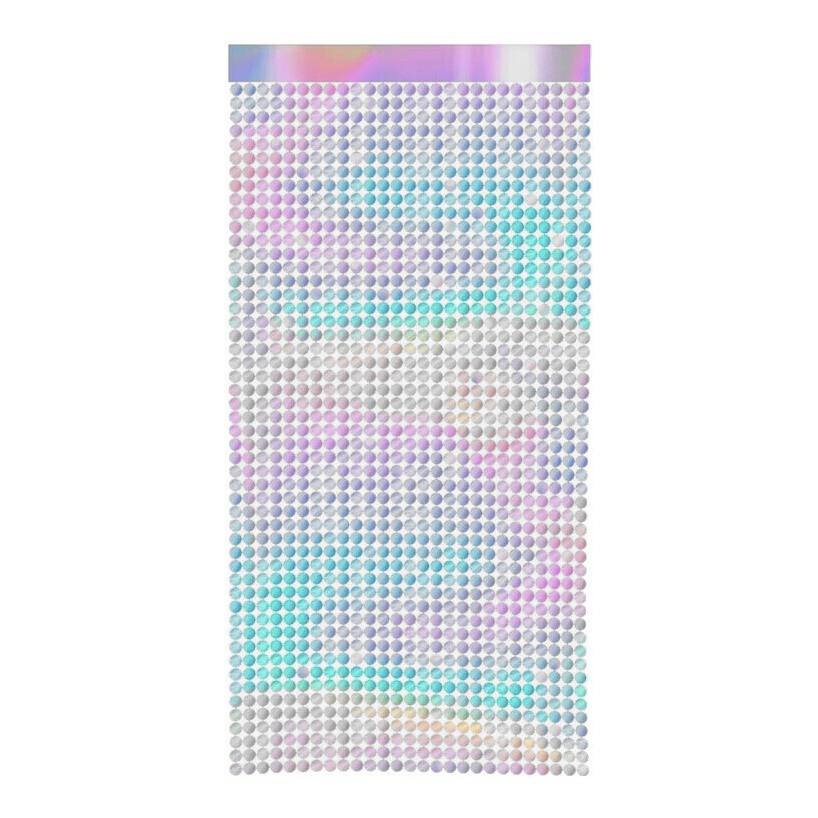 Vorhang 2 x 1 m mit Kreisen - 1 Stück