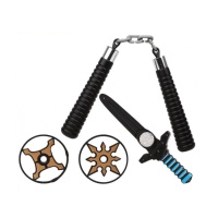 Ninja-Nunchakus, Dolch und Shurikens