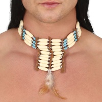 Halskette mit indianischen Anhängern