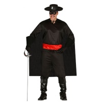 Zorro Kostüm mit Umhang für Männer
