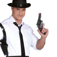 Schwarzer Koffer mit Pistole