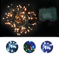 7,5 m batteriebetriebene Lichtergirlande - 192 Leds