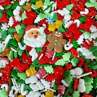 Santa Mix-Sprinkles von 90 gr - Azucren