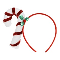 Weihnachts-Zuckerstangen-Diadem