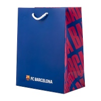 Geschenktüte 32 x 26 x 12 cm Barcelona, blau