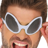 Alienbrille Silber
