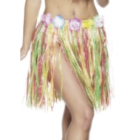Mehrfarbiger Hawaii-Rock mit Blumen