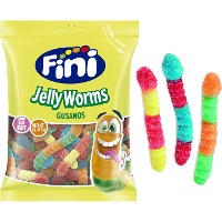 Bunte Geleewürmer mit Pica Pica - Fini Geleewürmer - 90 g