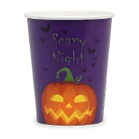 Halloween Gruselnacht Glas 250 ml - 6 Stück