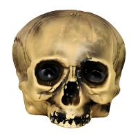 Dekorativer Schädel aus Kunststoff 15 cm