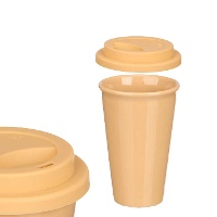 360 ml Becher mit Silikondeckel - 1 Einheit
