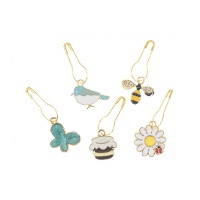 Federförmige Stahl-Strickmarkierer - Milward - 5 Stück