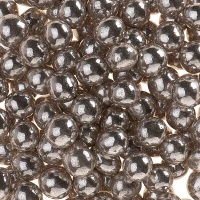 5 mm silberne Crispy Schokoladen-Perlen Sprinkles - Dekora - 350 g