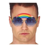 Regenbogen-Blumen-Brille