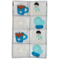 Zuckerfiguren von Cozy Winter - Wilton - 8 Stück