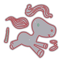 Einhorn-Stanzform Zag - Misskuty - 5 Stück