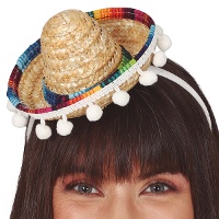Stirnband mit Mini-Mexikanerhut