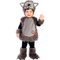Wolfskostüm mit Kapuze für Babies