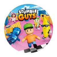 Stumble Guys Pappteller 23 cm - 8 Stück
