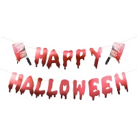 Blutige 'Happy Halloween'-Girlande, 1,20 m