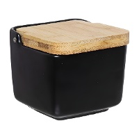 Salzstreuer mit farbigem Bambusdeckel