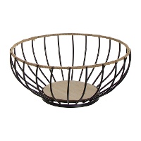 Obstschale aus Metall 29 x 29 x 12 cm - 1 Stück
