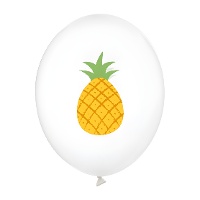 Latexballons mit Ananas?Motiv, 30 cm - 50 Stück