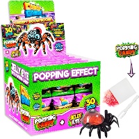 Spinne mit Jelly-Auge und Knisterbonbon, 16 g - 30 Stück
