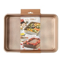 Rechteckige Backform 34,7 x 24,5 x 5,5 cm Roségold - Decora